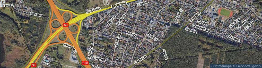 Zdjęcie satelitarne Jutrzenki ul.